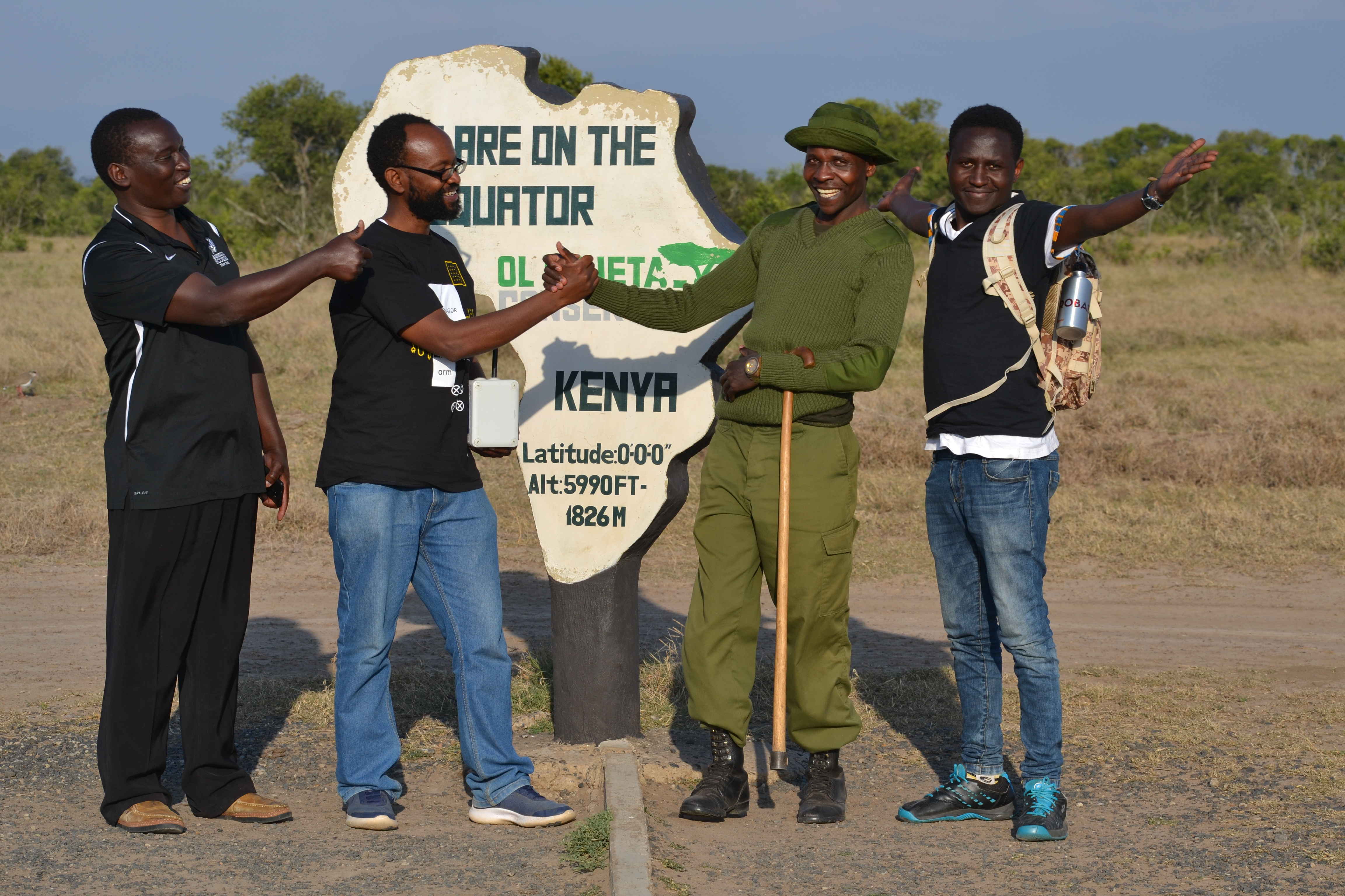 At the equator